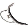 thumbnail image 3 of Purse Clasp Frame, Purse Handle DIY Making Supplies Coin Bag Handle Lock Clasp Lock  For Coin Bag Making For Handbag Ruthenium,Gold,Silver,Bronze, 3 of 8