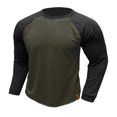thumbnail image 1 of RXIRUCGD Chandail à Capuchon à Col Rond pour Homme, Assorti de Couleurs, Retour aux Anciens, Vert Armée, Taille : L, 1 of 5