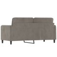 thumbnail image 3 of vidaXL Adult 2-Seater Sofa Light Grey 140 cm Velvet, 3 of 5