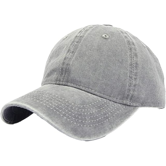 LinYooLi Retro Solid Baseball Cap for Women Men Trendy Denim Feel Soft Adjustable Skullcap Hats All Season Casual
