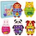 thumbnail image 1 of IMENGL 5 Pcs Animals Lacing Cards Wooden Thread Toy Sewing Cards For Toddler Animal Lace Cards Early Classifying,Education Materials,Humanizing Education,Illiberal Education,Mastery Education,Mentor, 1 of 9