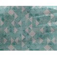thumbnail image 4 of oneOone Georgette Viscose Sky Blue Fabric Texture & Triangle Geometric Sewing Material Print Fabric By The Yard 42 Inch Wide, 4 of 4