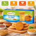 thumbnail image 2 of Wheafree Hi Fibre Digestive Cookies 200g – Gluten Free Multigrain Biscuits, High Fiber Healthy Snack, Wheat-Free Tea-Time Cookies, Vegetarian, 2 of 8