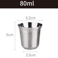 thumbnail image 3 of Tasse à Café en Verre et Bouteille 160 ml et Bouteille de Voyage Isolée pour Cuisine, Salle à Manger et Bar, Tasse en Acier Inoxydable Antirouille, 3 of 3