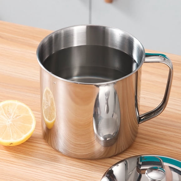 Double Walled Stainless Steel Coffee Mug Insulated Tea Cup with Handle Travel Camping Mug for Adults Indestructible Drinking Cup for Hot and Cold Drinks Kitchen Home Office Outdoor
