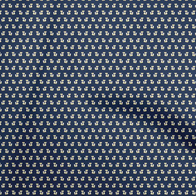 oneOone Rayon Blue Fabric Animal Sewing Craft Projects Fabric Prints By Yard 56 Inch Wide