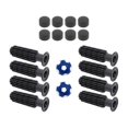 thumbnail image 1 of Lipstore 8 Pieces Table Football Replacement Handles Easy to Install Foosball Handles Dark Blue Footballs, 1 of 8