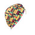thumbnail image 4 of Ladies Turban Polyester Reusable Washable Foldable Decorative Cap Indoor Outdoor Walking Working Head Bonnet Beanie Yellow, 4 of 7