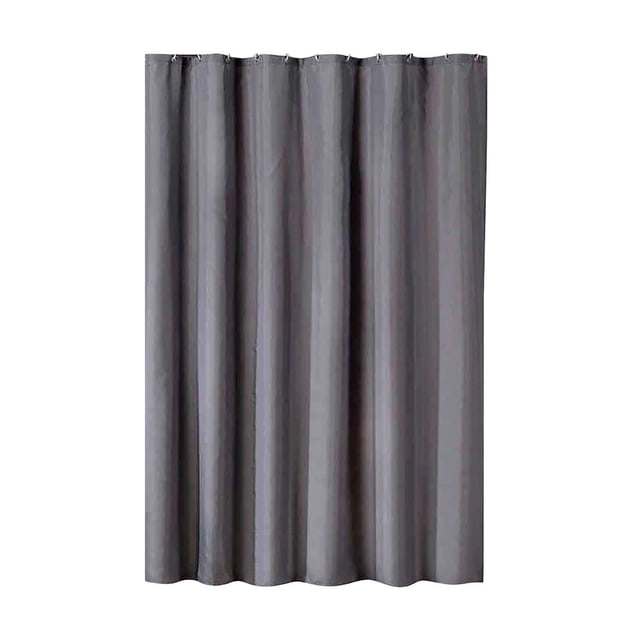Plain Color Waterproof Polyester Shower Curtain, Thickened Bathroom Partition Curtain with Rust-Proof Grommets 48x72 Inch Lightweight & Odorless