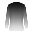 thumbnail image 5 of RXIRUCGD T-Shirts à Manches Longues Dégradés pour Femmes, Décontractés, Mode, Amples, Plissés, Col Rond, Gris, Taille : L, 5 of 5