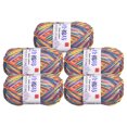 thumbnail image 1 of Unique Bargains Cotton Blend Orange Blue Yarn, 5 Pack, 1 of 8
