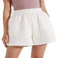 thumbnail image 1 of Shorts Unis pour Femmes Style Décontracté avec Poches en Biais, 1 of 7