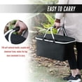 thumbnail image 4 of Picnic basket, foldable, isolated, black, blue, red, 4 of 6