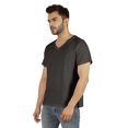 thumbnail image 2 of Inkmeso Men's V-neck Basic Tshirt Short Sleeve Solid Regular Fit Cotton Tee, 2 of 7