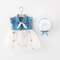 thumbnail image 2 of LEEy-world Robe d'Été pour Fillette, Robe Décontractée de Princesse Sans Manches à Imprimé Floral, Robe de Plage en Coton pour Enfants, Blanc, 2 of 4