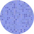 thumbnail image 1 of Ahgly Tapis Rond Lavable en Machine Intérieur Jour de Transition Bleu Ciel, 6 Pieds Rond, 1 of 7