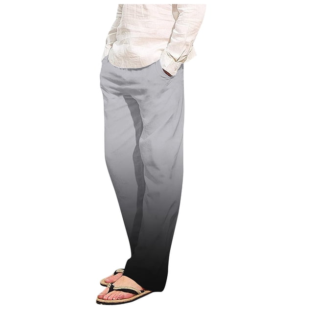 Teissuly Men's Comfy Pajamas Drawstring Stretch Print Sweatpants Long Wide Leg Lounge Home Full Length Pants