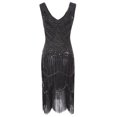 thumbnail image 1 of Robe Vintage Grande Taille des Années 1920 à Franges, Superbe Soirée, Cocktail, 1 of 1