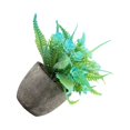 thumbnail image 2 of Redempat Plastic Easy To Clean Artificial Succulent Realistic Appearance Long-lasting Durability Eco-friendly blue rose 1Set, 2 of 6