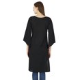 thumbnail image 2 of Kurti en Coton Uni Tunique Bollywood Ethnique Indienne Haut Décontracté Kurta Robe pour Femme, 2 of 2