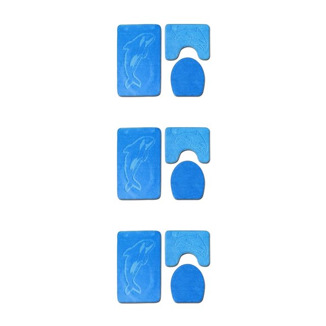 Transemion 3pcs/set Absorbent Bath Mat For Bathtub And Shower Easy To Clean Durable Comfortable Eco-friendly PJ210611-B006 3Set
