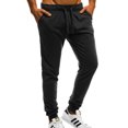 thumbnail image 2 of Innerwin Trousers Drawstring Men Bottoms Sport High Waisted Casual Pants Black S, 2 of 7