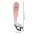 thumbnail image 3 of 1 Pair Creative Curved Spoon And Fork Set For Toddlers Baby Utensils For Feeding Kids Travel Essentials Baby Silverware For Lunch Box, 3 of 8