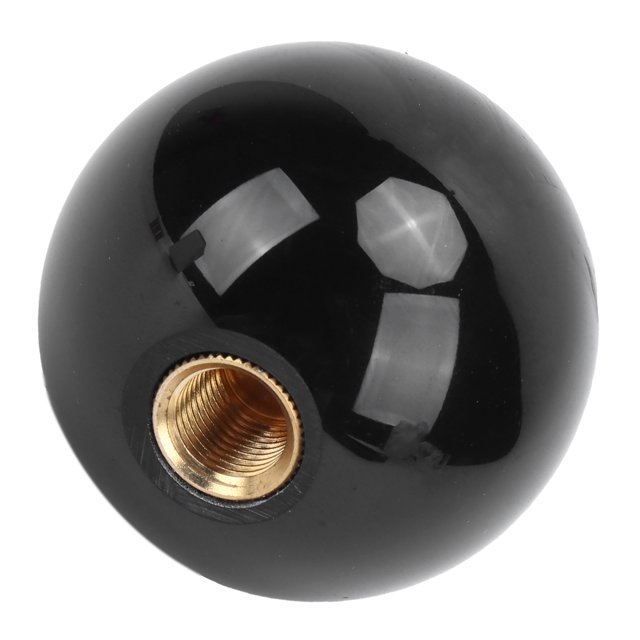 Knob Shifter Ball, Gear Lever Head Easy Installation 54mm Head Diameter Universal With Adaptor For Most Models For Most Models Black