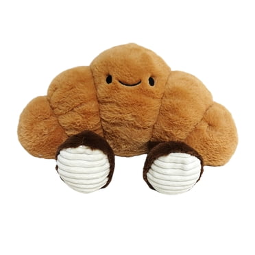 Plush Weighted Foodie Crossisant Brown 17inch for all ages
