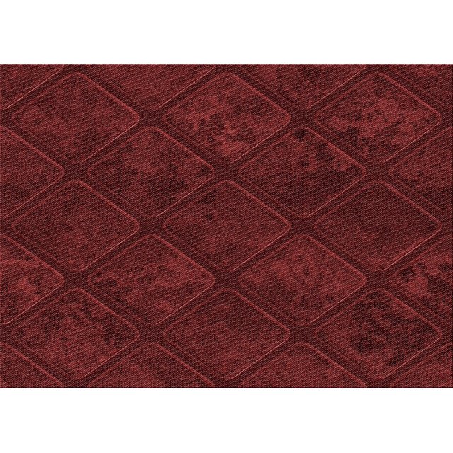 Ahgly Company Tapis d'Intérieur Rectangulaires Transitionnels Rouges Lavables à la Machine, 6 Pieds x 9 Pieds