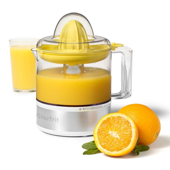 Starfrit Presse-Agrumes Électrique, 800 ml, 2 Tailles de Cônes de Jus, Rotation Automatique, 30 Watts