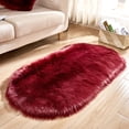 thumbnail image 1 of Agiferg Super Soft Faux Sheepskin Area Rugs For Bedroom Floor Shaggy Plush Carpet Faux Rug Bedside Rugs, 1 of 2
