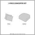 thumbnail image 5 of Comfort Spaces Vixie 3 Piece Comforter Set All Season Reversible Goose Down Alternative Stitched Geometrical Pattern Bedding, Full/Queen, Pink/Orange, 5 of 5