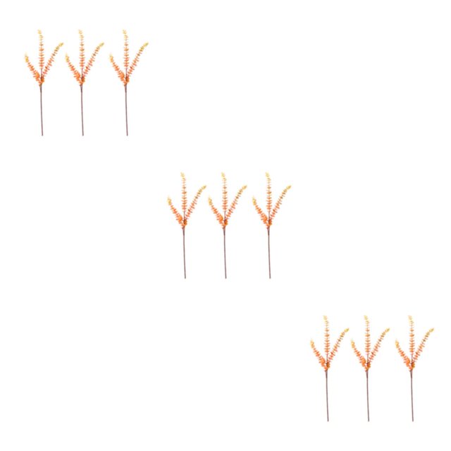kurtrusly 3x Low Maintenance Artificial Flowers Enjoy Beautiful Decor Without Hassle orange 3Set