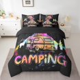 thumbnail image 2 of YST Happy Camping Comforter Set, 7-Piece, Colorful RV Camper, Twin Size, Bed in a Bag, 2 of 5
