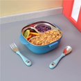 thumbnail image 4 of Decodeary Lunch Box Home Office School 400ml Stainless Steel Food Container Carrying Containers Meal Preservation Carrier Storage Boxes Blue, 4 of 8
