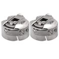 thumbnail image 1 of 2pcs Sewing Machine Bobbin Case Common Flat Bobbin Sleeve Sewing Supplies (Silver), 1 of 8