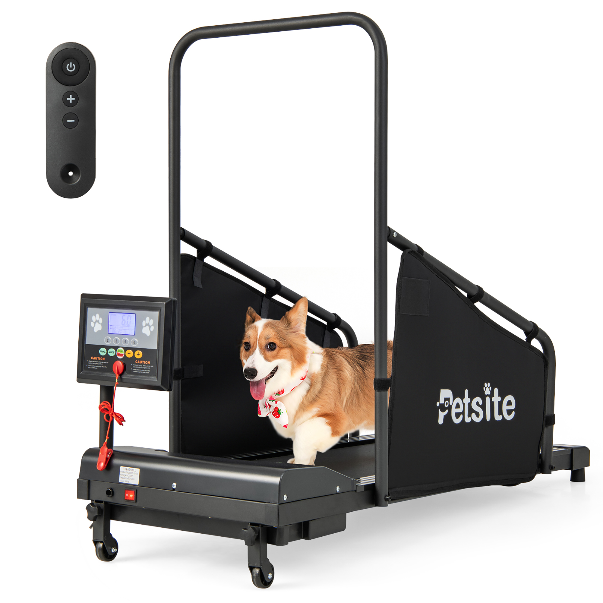 Costway Tapis Roulant pour Chiens Petits/moyens Intérieur Machine d'Entraînement pour Animaux