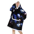 thumbnail image 2 of Faithtur Universal Warm Hooded Sweater Fashion Printing Mink Wool Home Clothes, 2 of 7