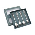 thumbnail image 1 of GROWTH TANK 4 Piece Spoon Fork Set, Pastry Forks and Teaspoon Set, Dessert Spoons, Stainless Argent, 1 of 9
