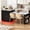 Black-White, variant on HORIZON Kitchen Island With Casters, Extendable Dining Table With Led Lighting, Kitchen Table With Power Strips, Buffet Table, Or Bar Table For The Kitchen And Dining Room,Creamy White