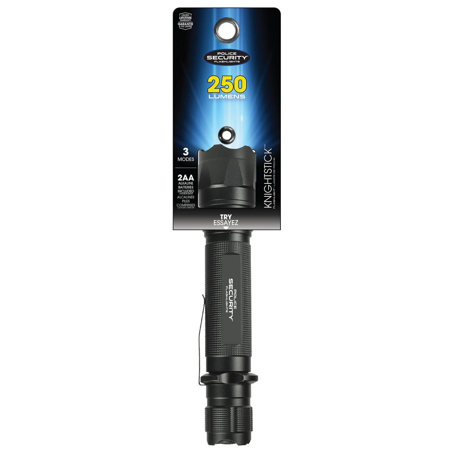 Police Security Knightstick 2AA Flashlight