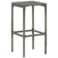 thumbnail image 2 of vidaXL Tabourets de Bar avec Coussins 4 Pcs Gris Rotin Poly, 2 of 5