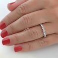 thumbnail image 3 of 1 1/2ct Prong Diamond Eternity Ring 14K White Gold, 3 of 3