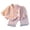 Pink, variant on vigerkar Women's Cotton Pajama Sets Long Sleeve Button Sleepwear 2 Gauze Matching Pj Set (Orange, 3-4 Years)