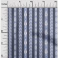 thumbnail image 1 of oneOone Georgette Viscose Fabric Stripe Ikat Print Fabric BTY 42 Inch Wide, 1 of 4