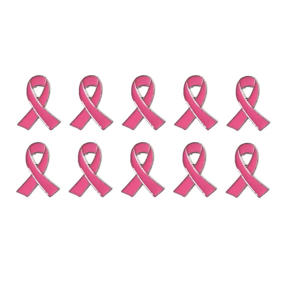 Catégorie de Produit Broches - Épingles de Sensibilisation au Cancer pour Usage Quotidien avec Ruban Ensemble de 10 Pcs Support Métallique Léger Convient aux Vêtements Sacs et Accessoires