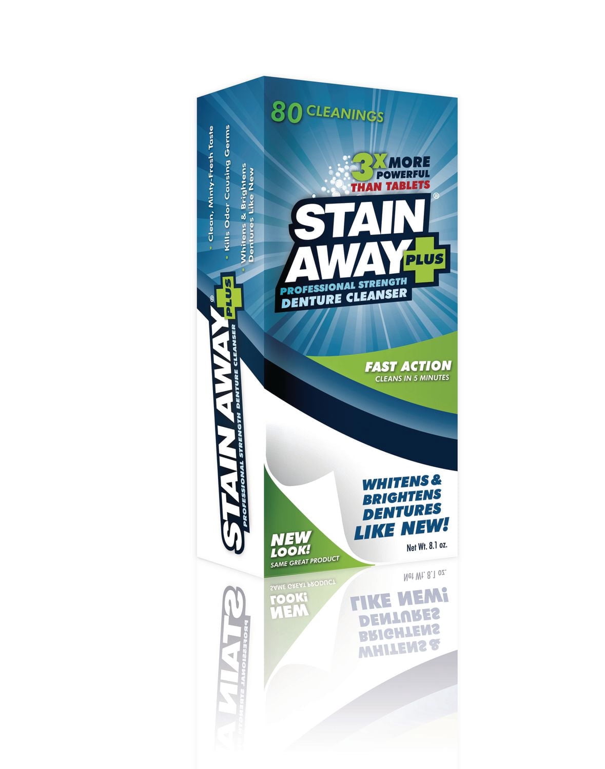STAIN-AWAY PLUS Denture Cleanser Powder