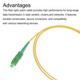 thumbnail image 4 of Unique Bargains 1Pcs 9.8Ft Single Mode Simplex Fiber Optic Patch Cable LSZH Fiber Jumper Optical LC/UPC to SC/APC for Router Switches, 4 of 6
