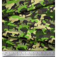 thumbnail image 3 of Soimoi Moss Georgette Fabric Animals & Camouflage Print Sewing Fabric Yard 42 Inch Wide, 3 of 3